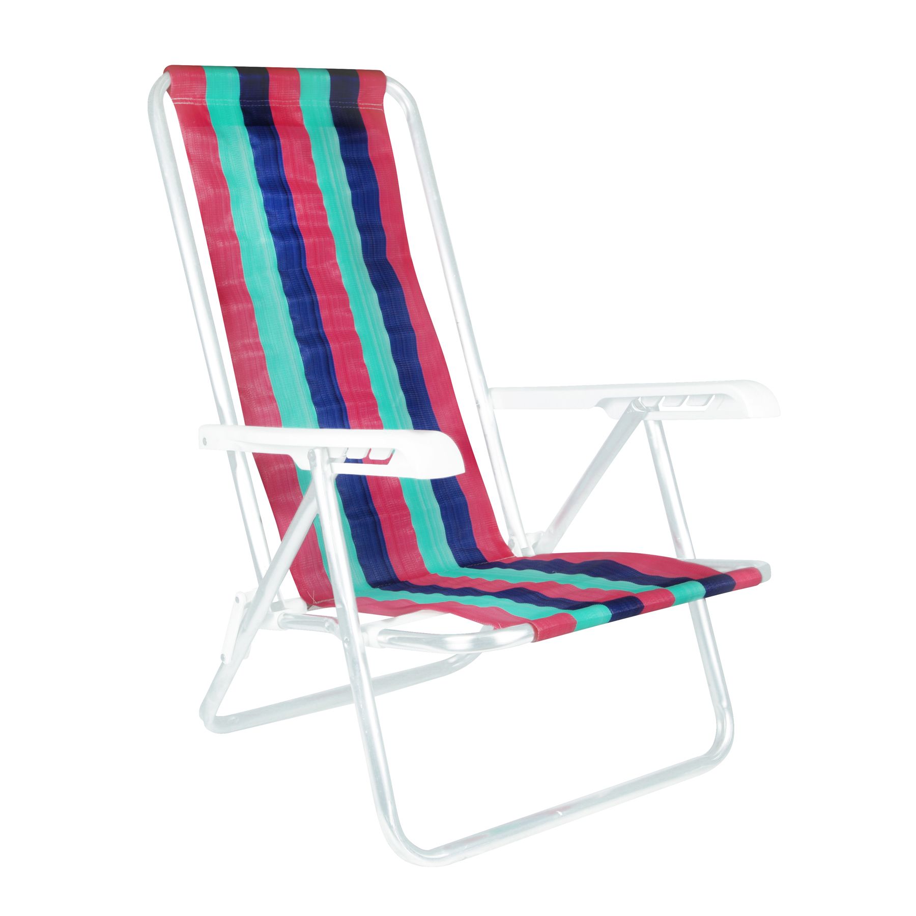 Poltrona Aço Listrada Multicolorida 83,5x54cm