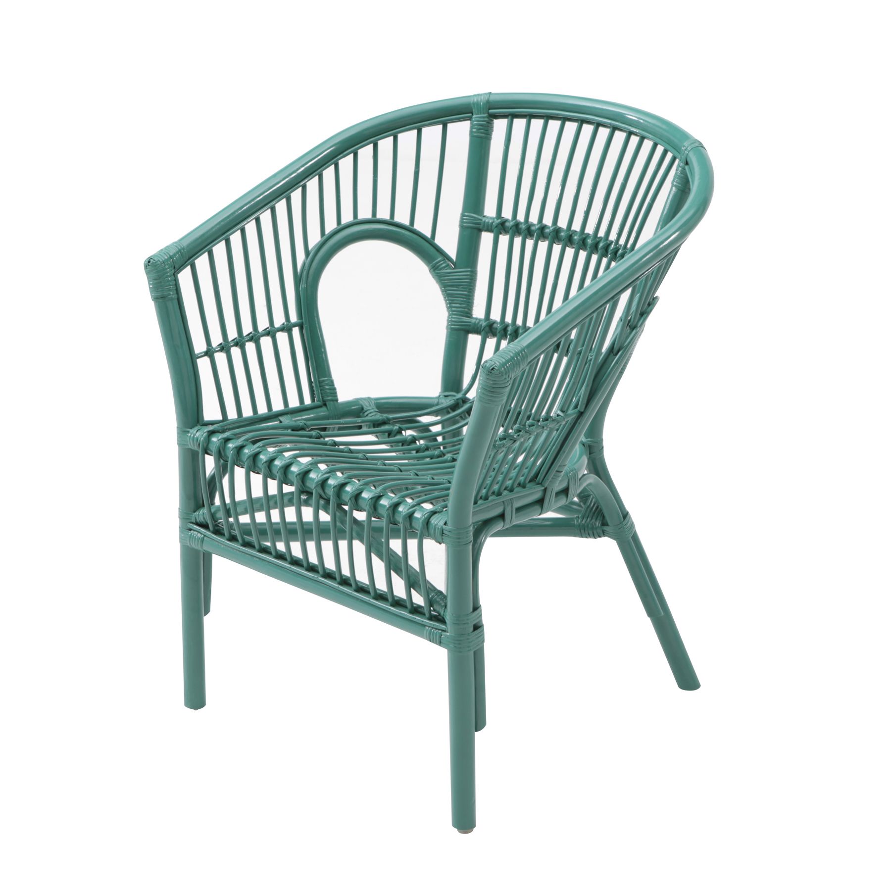 Poltrona Rattan Verde 80x60cm