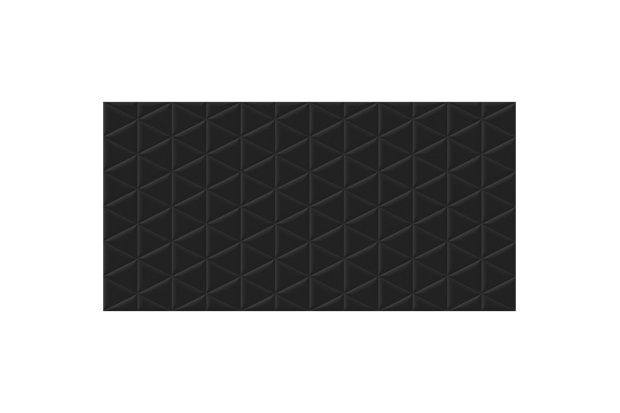 Porcelanato Borda Reta Matelasse Black 53x106cm