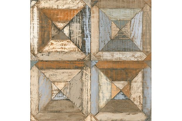 Porcelanato Esmaltado Borda Reta Barrique Decorado 30x30cm