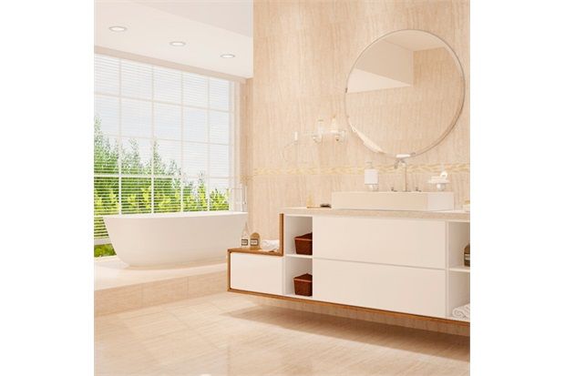 Porcelanato Navona Bege Bold 53x53cm