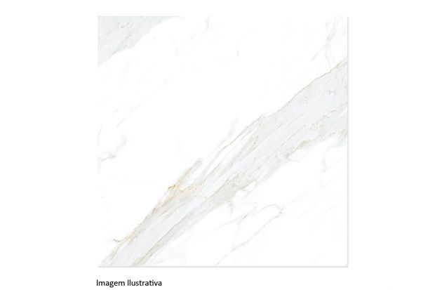 Porcelanato Polido Calacata Lux Bianco 82x82cm