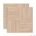 Porcelanato retificado 50x50cm Parket externo castanho fosco Lanzi