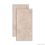 Porcelanato retificado 52x104cm HD Real esmaltado travertino bege Porto Ferreira