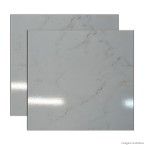 Porcelanato retificado 52x52cm HD Carrara Clássico branco brilhante Porto Ferreira