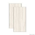 Porcelanato retificado 58,4x117cm HD Linear Marble acetinado white Portinari