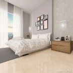 Porcelanato retificado 58,4x58,4cm Emporium polido bege Portinari