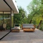 Porcelanato retificado 58,4x58,4cm Pietra Nera acetinado gray Portinari