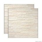 Porcelanato retificado 60x60cm Mosaico Slate Chiara bianco acetinado Portobello