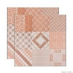 Porcelanato retificado 60x60cm Village Mix wine acetinado Portobello