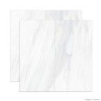 Porcelanato retificado 61x61cm Carrara polido bianco Royal Gres