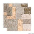 Porcelanato retificado 63,5x63,5cm HD Surreale rústico Porto Ferreira