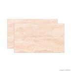 Porcelanato retificado 63x108cm Clássico acetinado travertino Villagres