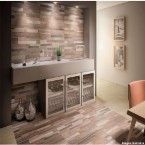 Porcelanato retificado 80x80cm WoodCut marrom fosco Incepa