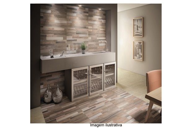 Porcelanato Retificado Woodcut Marrom 80x80 Cm Caixa 1,92 M²