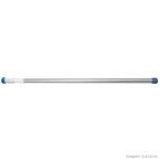 Porta cortina Universal de alumínio 65x115cm prata Secalux