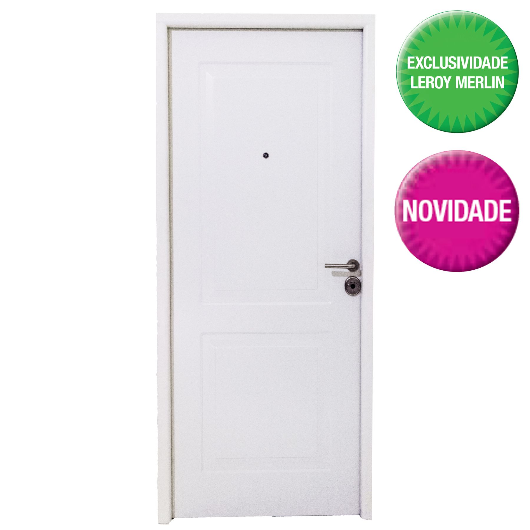 Porta de Alta Segurança Montada de Giro de Aço Pintado Direita 10 travas 2,10x0,82m THT