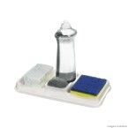 Porta detergente, sabão e bucha Sanremo