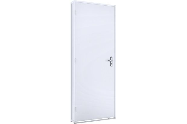 Porta Duraplac com Batente em Aço Direita Facilità 215x86cm Branca
