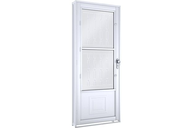 Porta Duraplac com Batente em Aço Esquerda Facilità 215x86cm Branca