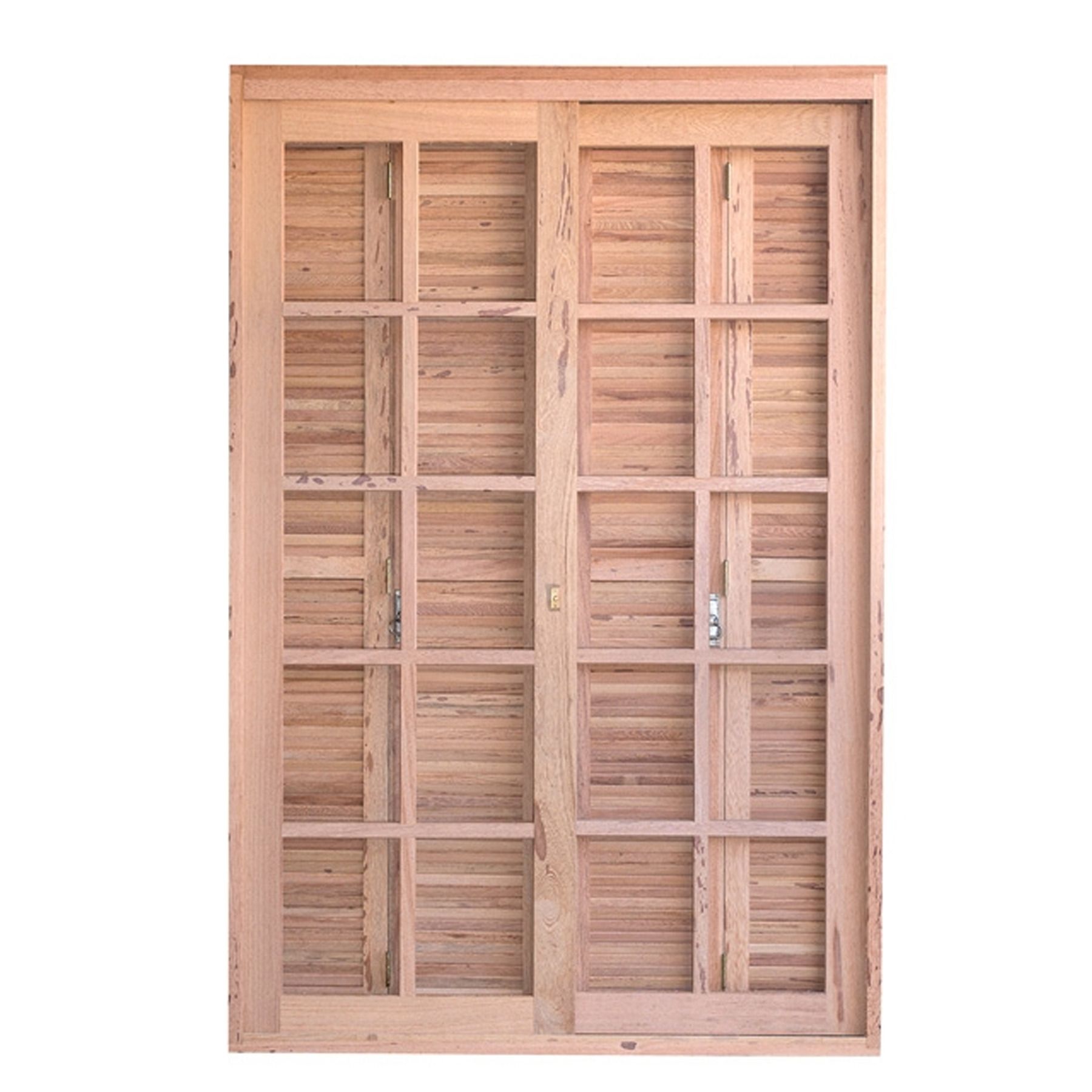 Porta Montada Balcão Veneziana de Madeira Angelim m Rondosul