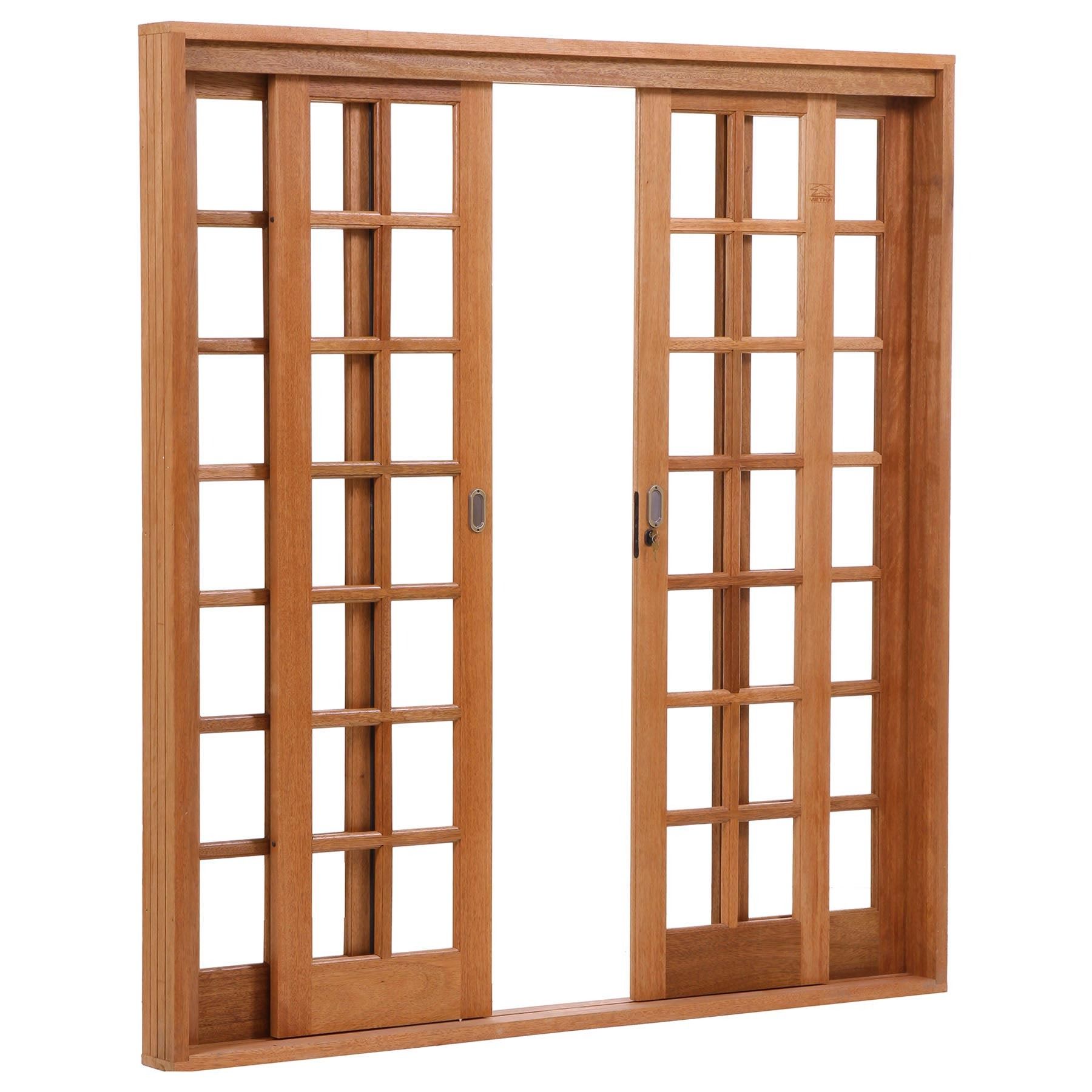 Porta Montada de Correr de Madeira Cedro 21cm Metha