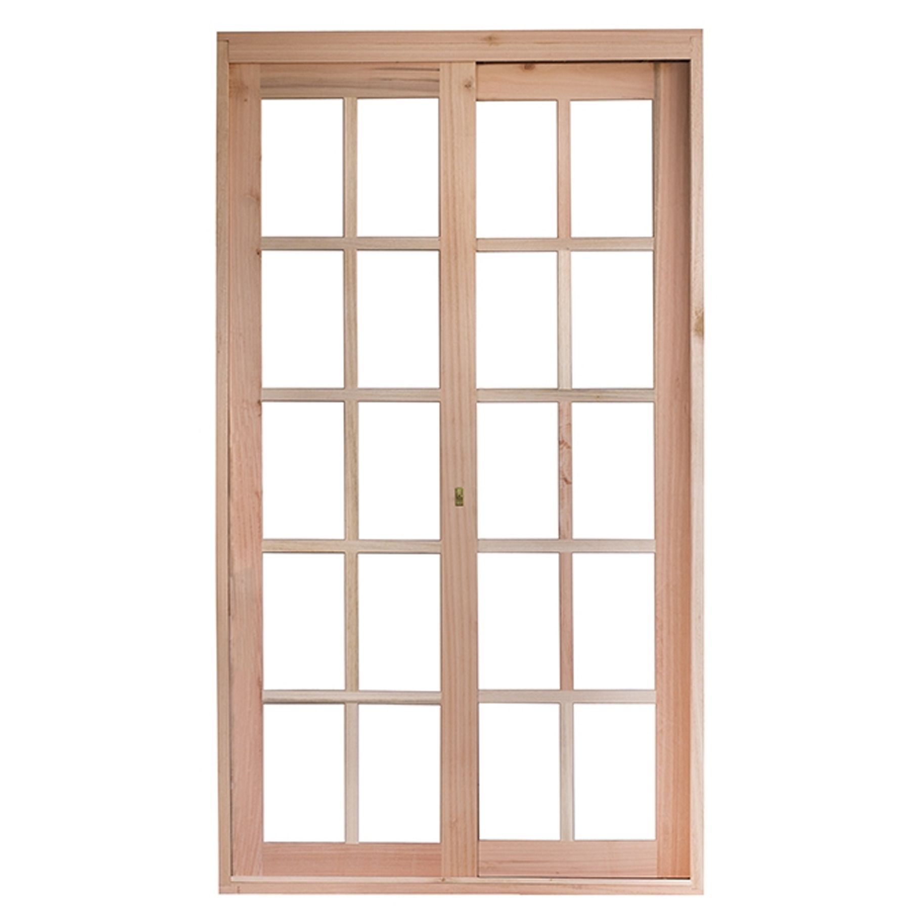 Porta Montada de Correr Lisa de Madeira Eucalipto 2,13x1,50m Rondosul