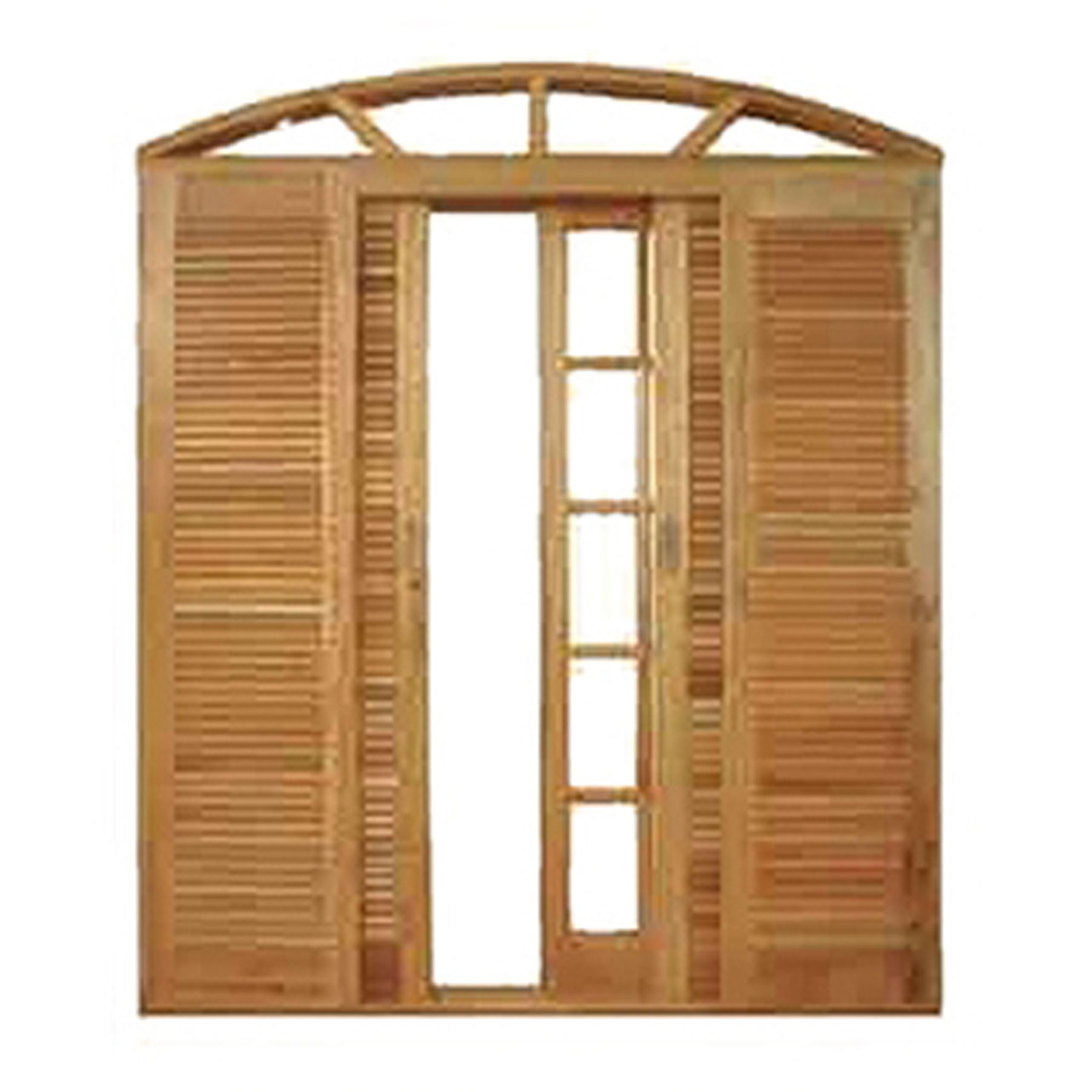 Porta Montada de Correr Veneziana de Madeira Itaúba 2,30x1,60m Longo Esquadrias