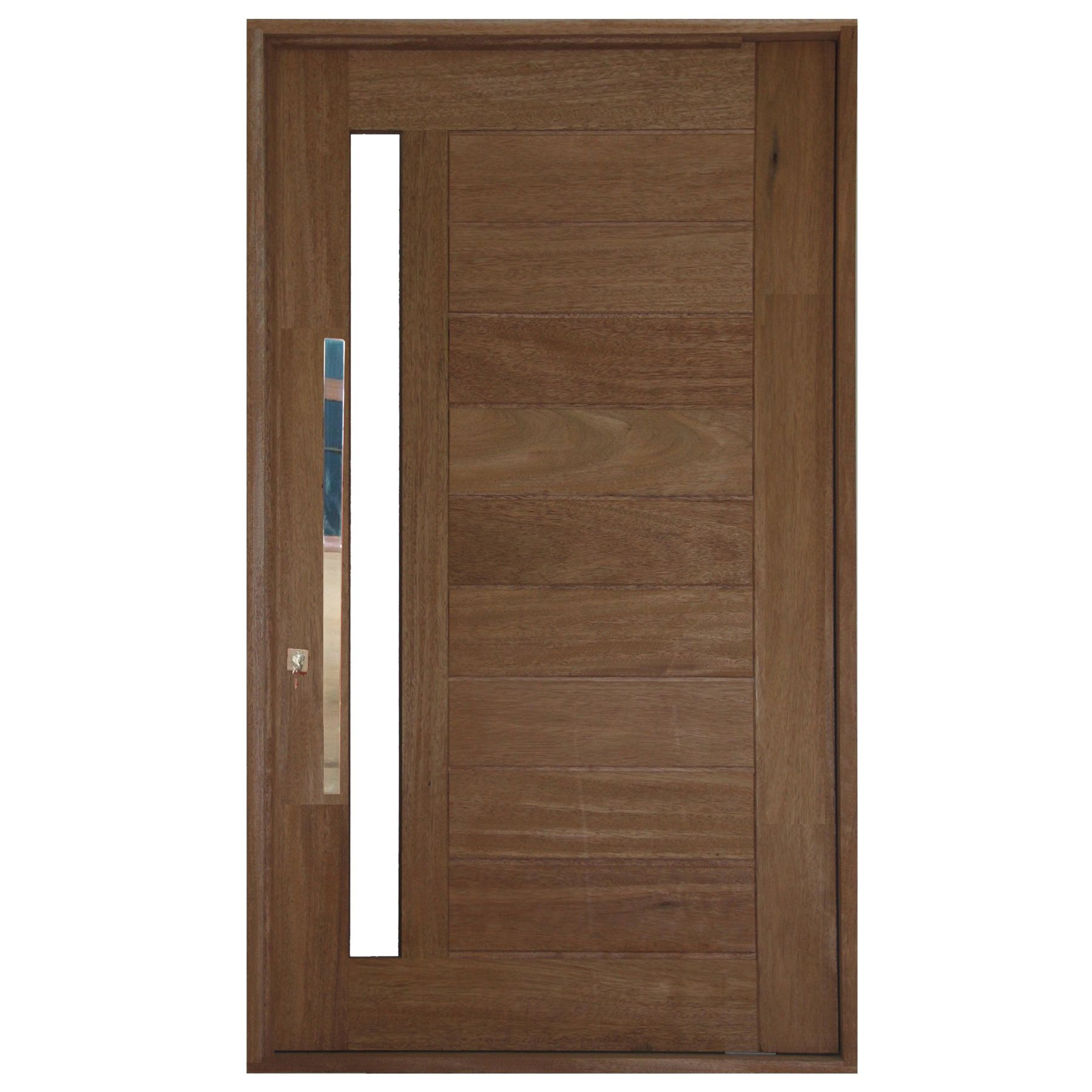 Porta Montada Pivotante Decorada de Madeira Arana 2,40x1,20m Metha