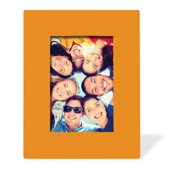 Porta Retrato Mini Geo Laranja 10x15cm