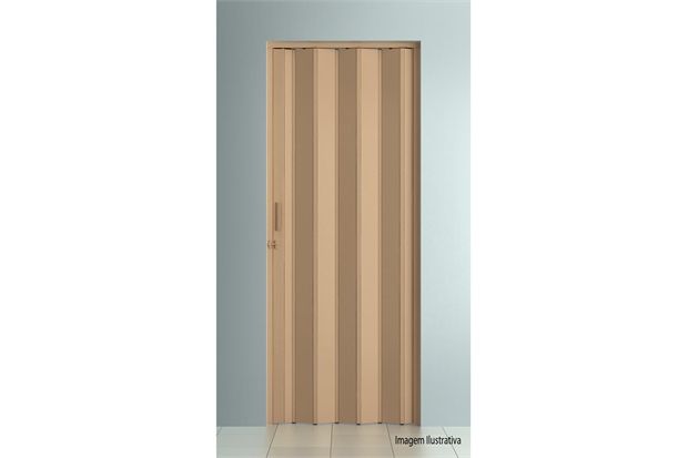 Porta Sanfonada com Trinco 210 X 60 Cm Bege