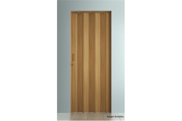 Porta Sanfonada com Trinco Padrão Cerejeira 210x72cm