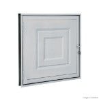 Portinhola 1 folha com almofada D 60x60x5cm Pratika branca Sasazaki