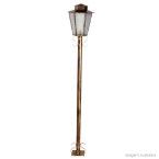 Poste para jardim Campinas sextavado 1,80m 40W ouro velho Ideal