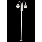 Poste para jardim São Paulo para 2 lâmpadas 2,20m 20W branco Ideal