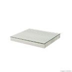 Prateleira Blu 60 grigio com tampa de vidro incolor Bumi