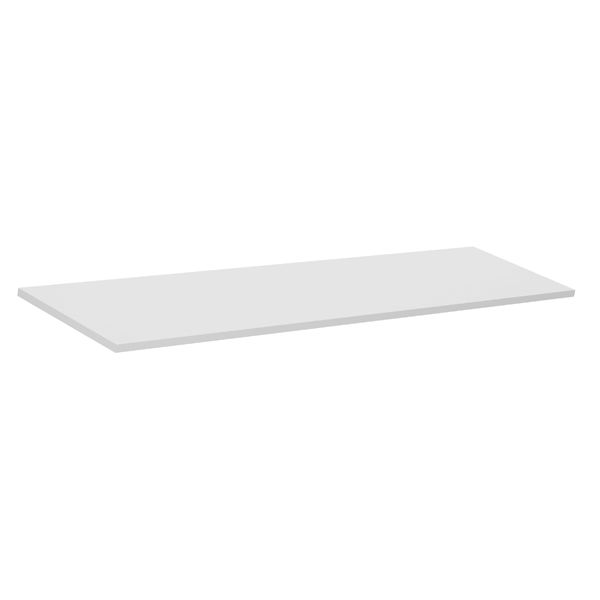 Prateleira Borda Reta sem Suporte Madeira Branco 120x40x15cm Luciane