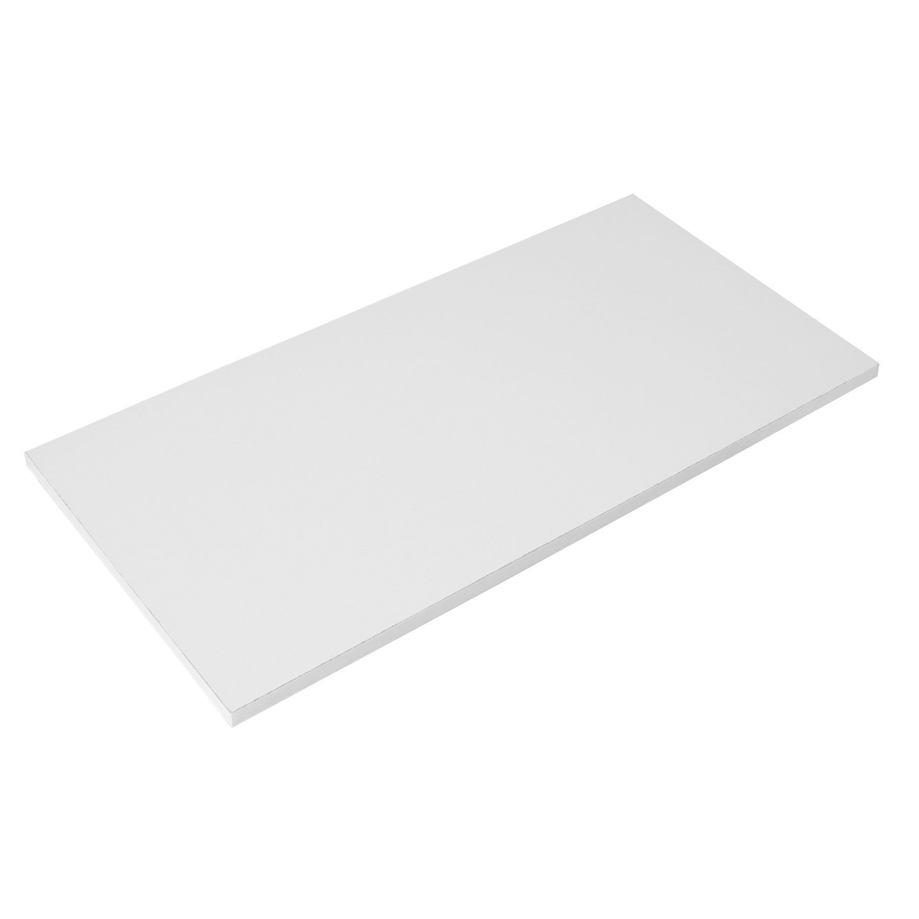 Prateleira Borda Reta sem Suporte MDP Branco 90x20x1,5cm Fabimar