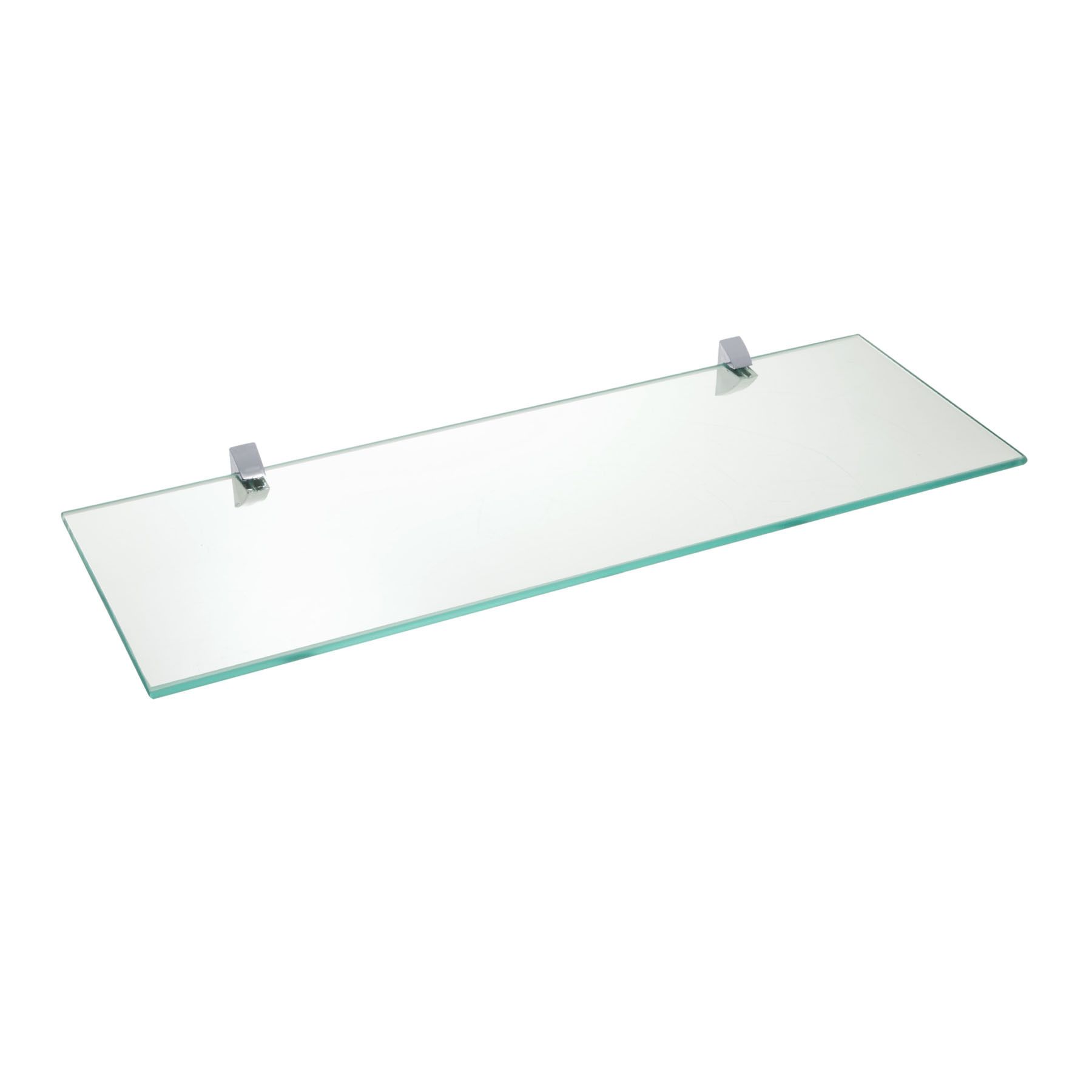 Prateleira Borda Reta Suporte Visível Vidro Incolor 60x20x0,08cm Vetro Prat-K