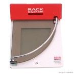 Prateleira cantoneira de vidro 2020 com haste bronze Rack System