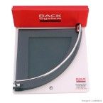 Prateleira cantoneira de vidro 2020 com haste fumê Rack System