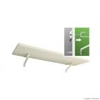 Prateleira de madeira para drywall 20x90cm branca Utilfer