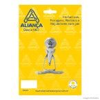 Prendedor de porta de aço zamac zincado Rodapé prata Aliança