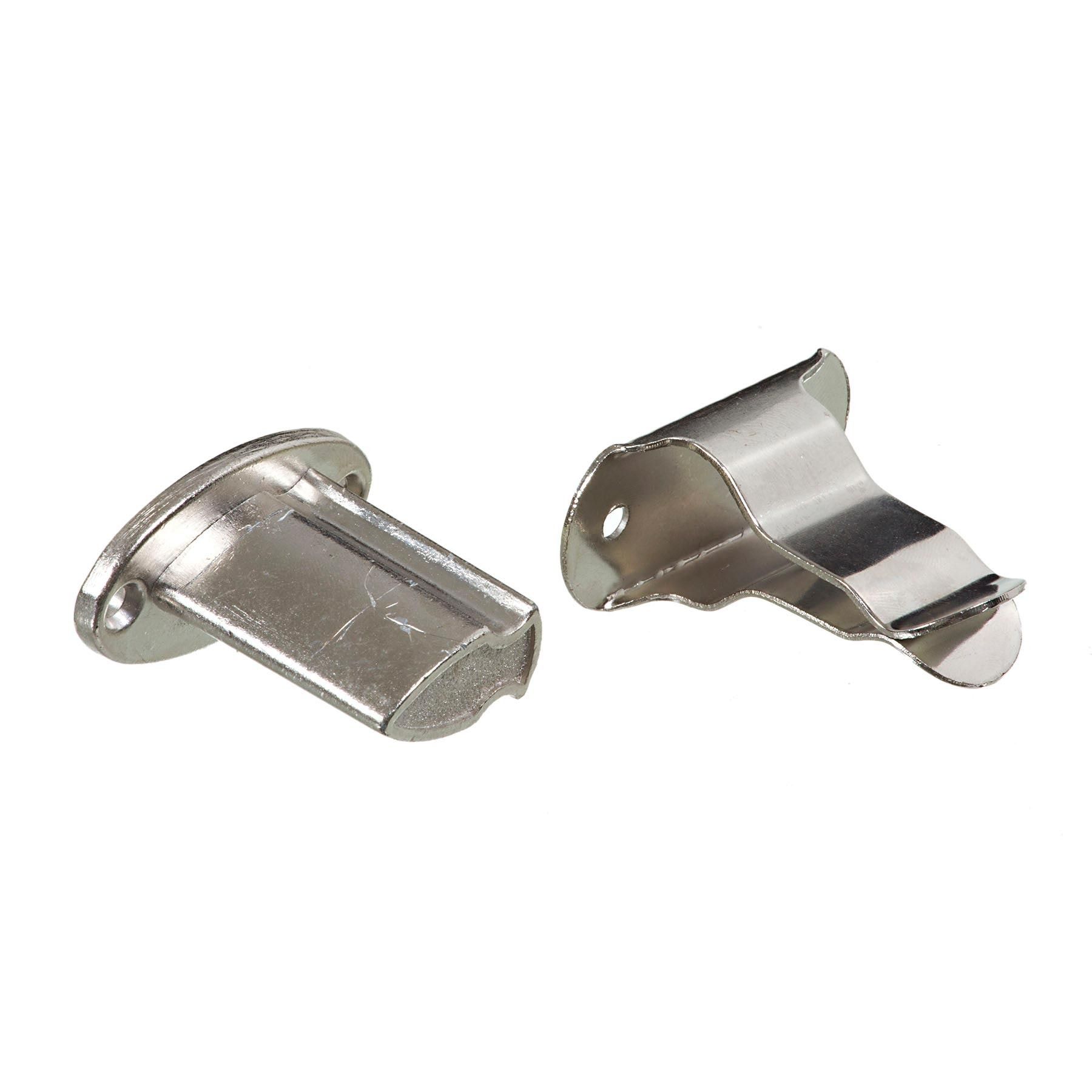 Prendedor para Porta Chão Parafusar Zamac Prata