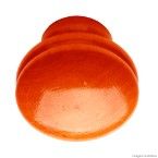 Puxador botão nabuco pequeno de madeira mogno Fixtil