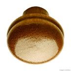 Puxador botão Navelli grande de madeira marfim Fixtil