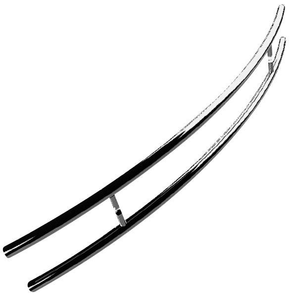 Puxador para Porta Duplo 120cm Inox Escovado Belissíma