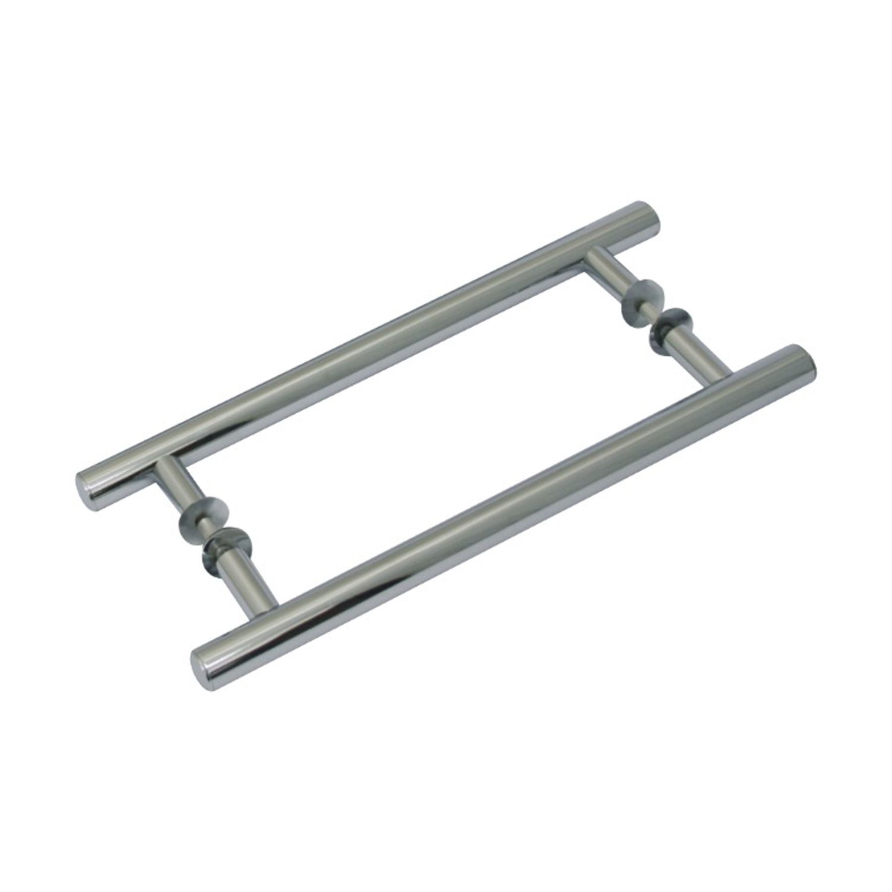 Puxador para Porta Duplo 40cm Alumínio Polido Vesfer