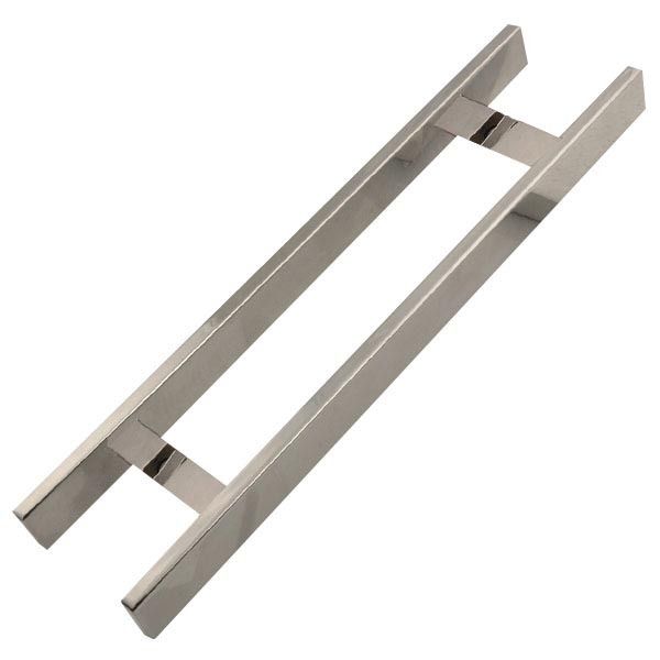 Puxador para Porta Duplo 50cm Inox Escovado Planus Geris
