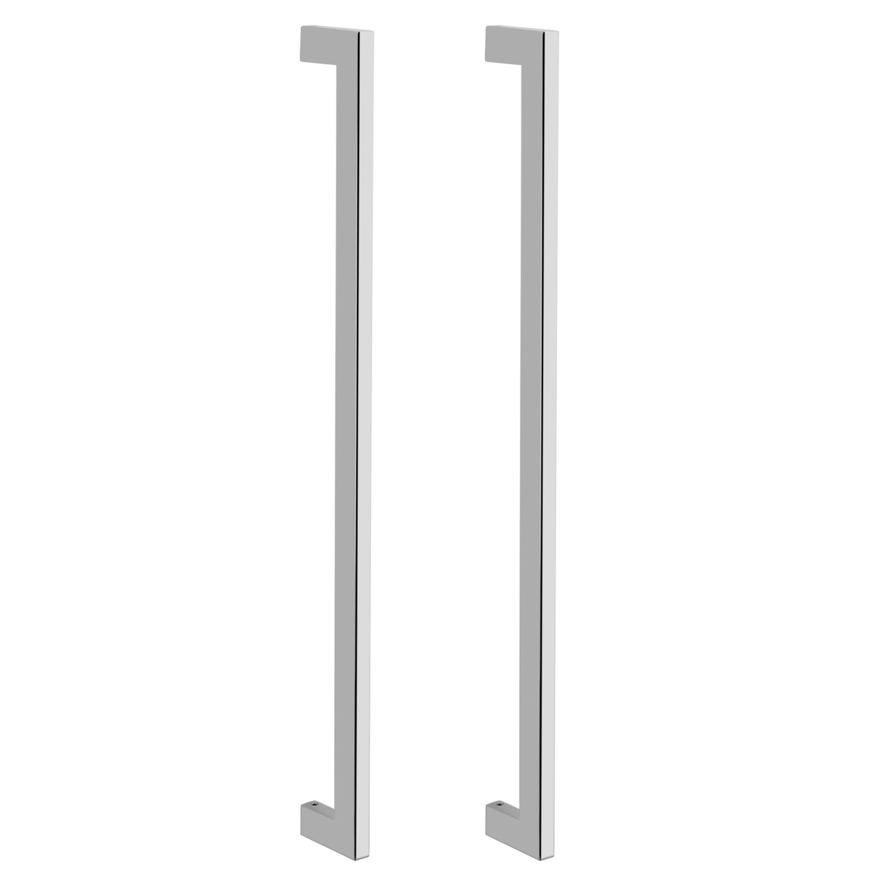 Puxador para Porta Duplo 60cm Inox Polido 3403A PL Brumet